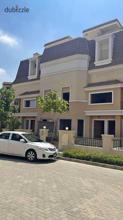 Villa for sale, in Sarai Compound New Cairo directly in front of Madinaty Installments over 12 years