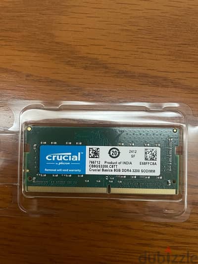 crucial ram 8gb 3200mhz