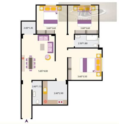 The lowest price for an apartment in Lotus, Fifth Settlement, immediate receipt, in front of the Platinum Club and 90th Street