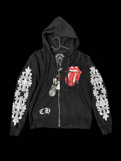 Chrome Hearts x Rolling Stones 01202374926- Zip-up Hoodie