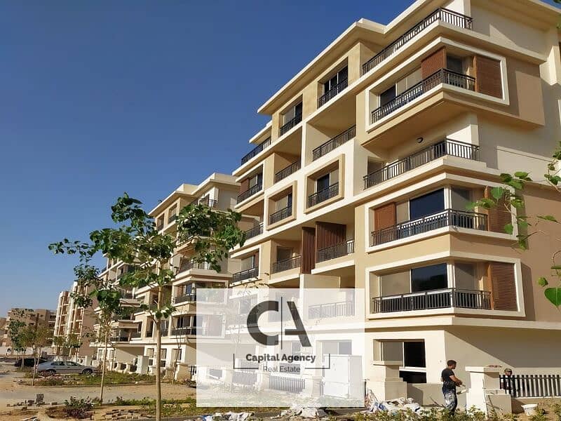 Apartment for sale in Garden in Fifth Settlement without 0% down payment and installments over 12 years for a limited offer in Taj City Compound 0