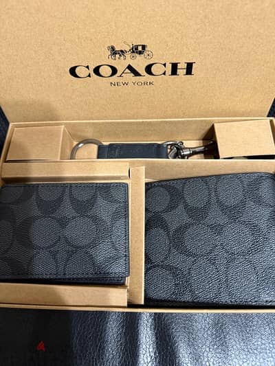 coach Wallet men’s 3 in 1 gift box