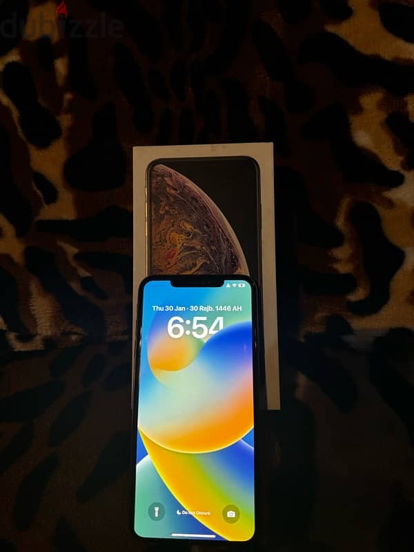 iPhone XS Max 256 بطاريه 81 ومعاه الكرتونه بتاعتو 1