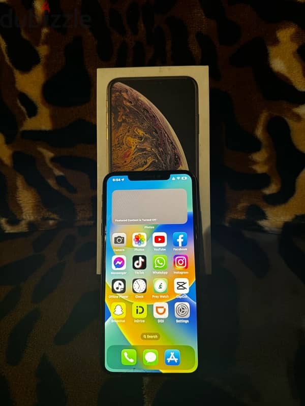 iPhone XS Max 256 بطاريه 81 ومعاه الكرتونه بتاعتو 2