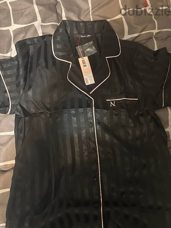 Satin pajamas Nayomy  / black 2