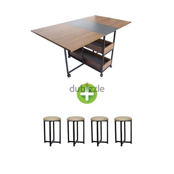 Dinning Table with 4 chairs -   ترابيزة سفرة مودرن 3