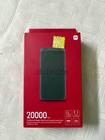 Redmi PowerBank 20000 mAh باور بانك ريدمي ٢٠٠٠٠ ميلي امبير