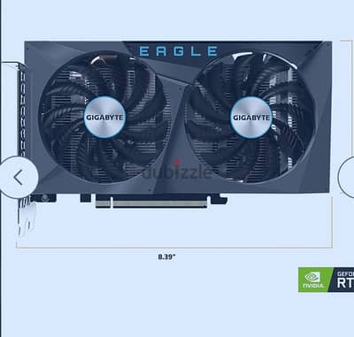 كارت شاشه جيجا بايت rtx 3050 8g كسر زيرو