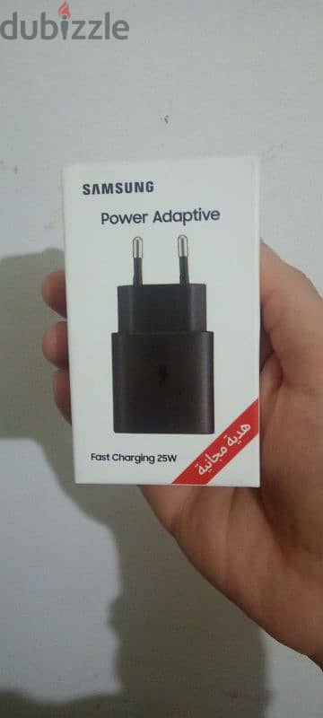 راس شاحن سامسونج  Samsung Power Adaptive  Fast Charging 25W جديد