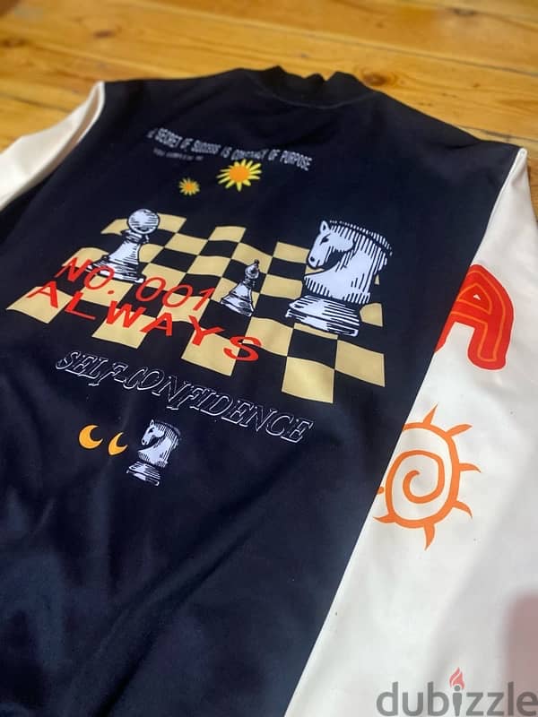 jacket baseball chess design جاكيت بيسبول 4