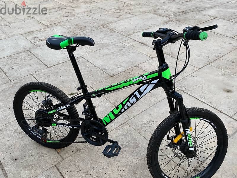 MOST Bicycle Black-Green دراجة سوداء 1