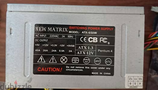 power supply 650w