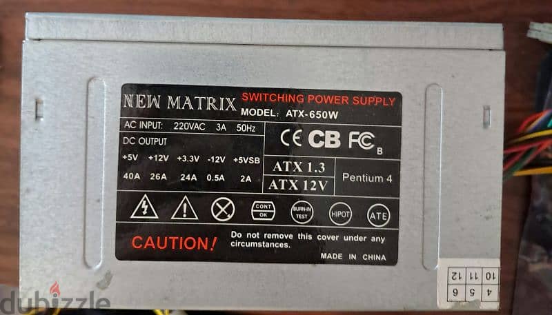 power supply 650w 0