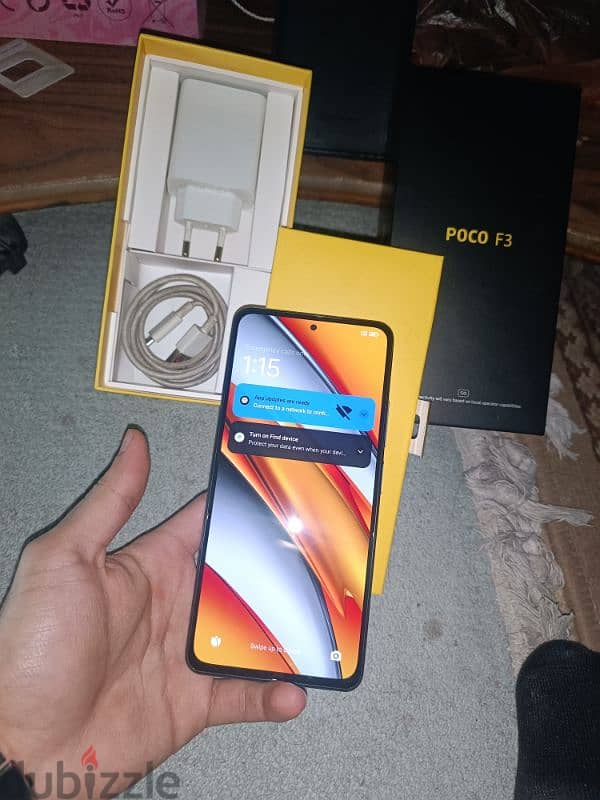 5G Poco F3 l 256/8Gb l كامل المشتملات علبه وشاحن 1