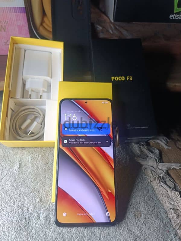 5G Poco F3 l 256/8Gb l كامل المشتملات علبه وشاحن 2