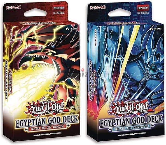 Yu Gi Oh-Slifer and Obelisk structure decks-اوراق أصلية 1