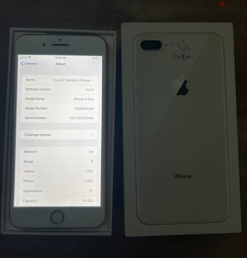 Iphone 8 Plus For Sale-Vrey Good Condition 3