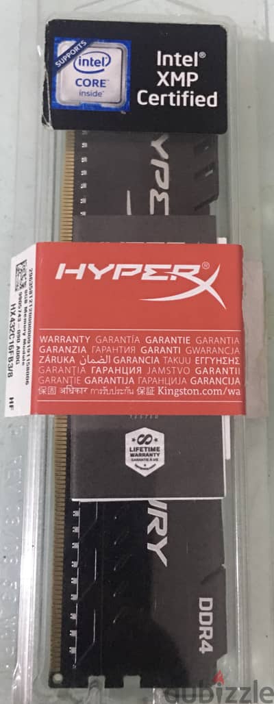 رامه hyper x 8g 3200mhr cl16