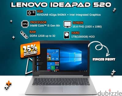 لينوفو IdeaPad 520 زيوروا مشتغلش