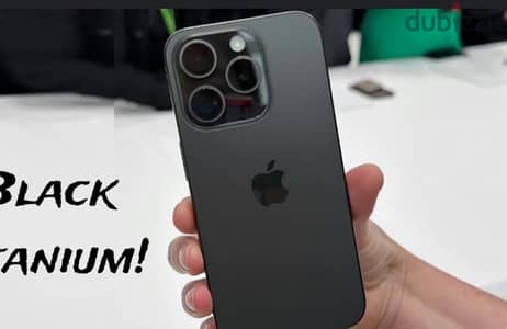 iPhone 15 pro black titanium