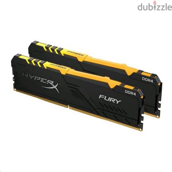 Kingston RGB Hyper-X Fury DDR4 3200 (2x8gb) رام 1