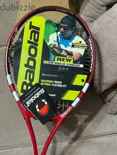 new with ticket babolat racket