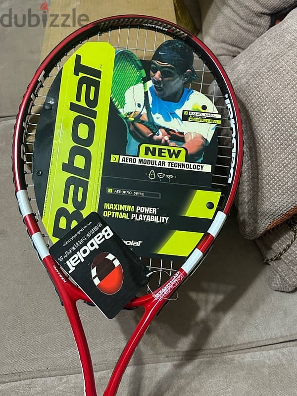 new with ticket babolat racket 0