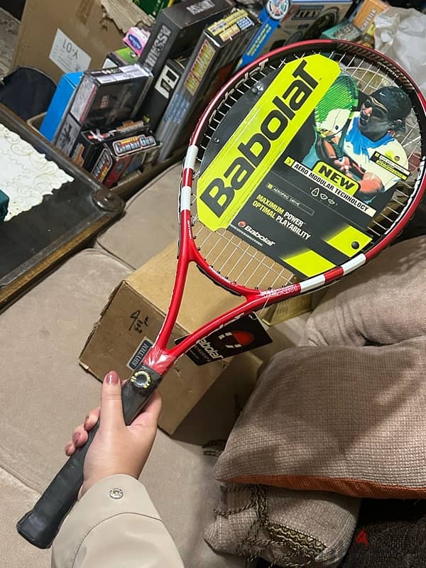 new with ticket babolat racket 3