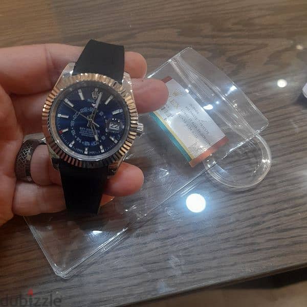 Rolex sky dweller bleu 6