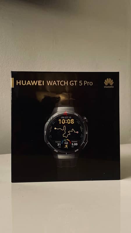 huawei watch gt 5 pro  جديدة بضمان الوكيل 1