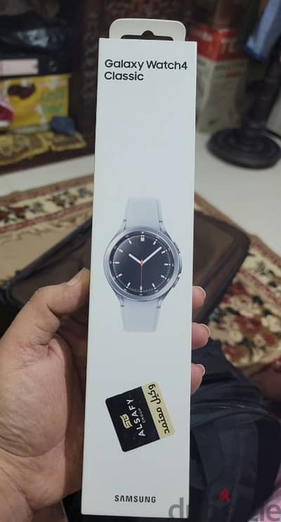 Samsung galaxy watch 4 classic 46mm جديدة بالكرتونة متبرشمة