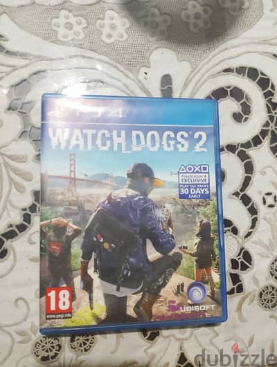 أسطوانه Watch dogs 2 حالتها ممتاز جدا