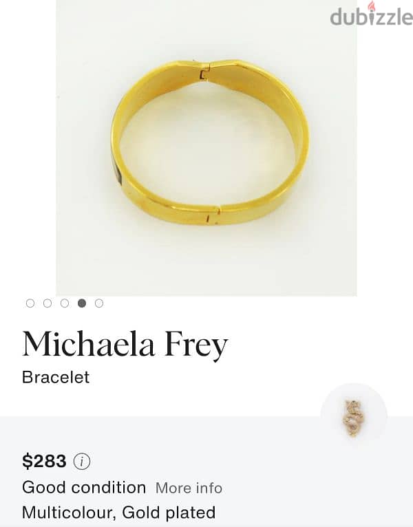 Michaela Frey Wein Contessa bracelet Luxurious 24K gold-plated finish 1