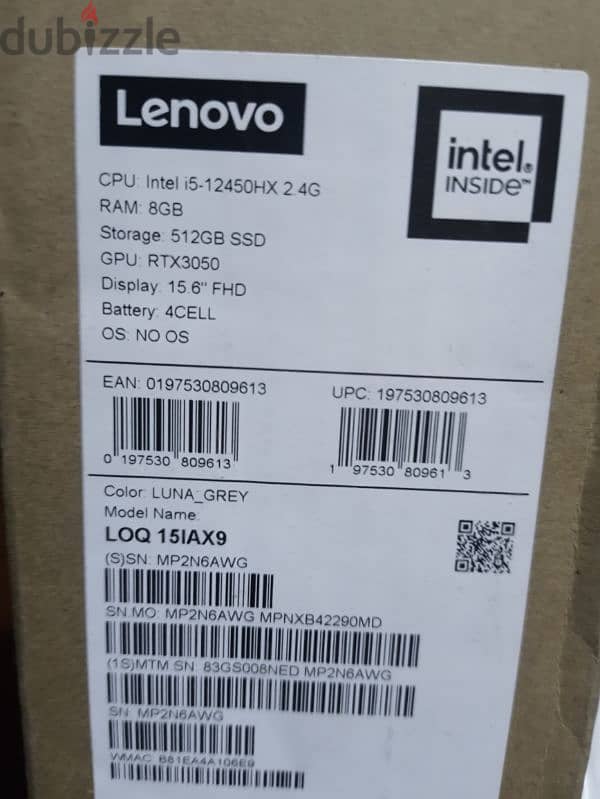 Lenovo loq core i5 g 12 rtx 3050 2