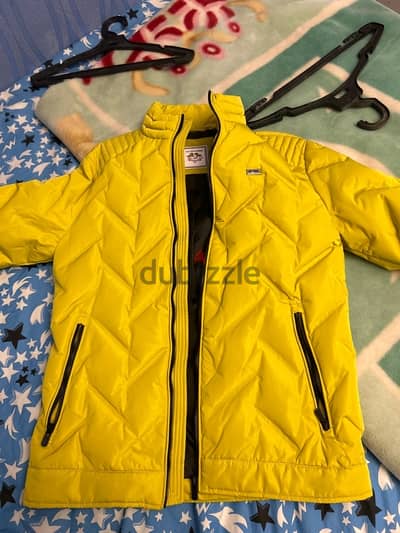 yellow water resistant USPA jacket