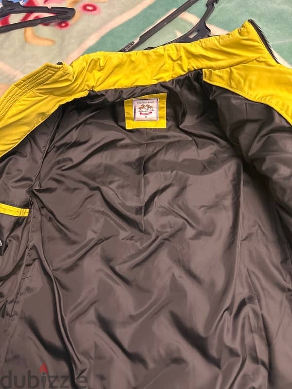 yellow water resistant USPA jacket 1