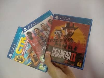 PS4 games - Crash CTR - Red dead redemption 2- pes 21