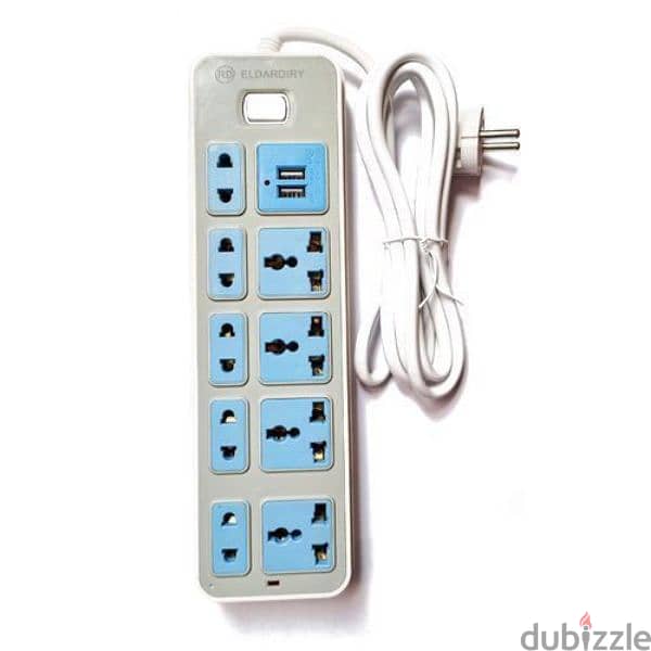 شاحن 9مخرج مع USB 1