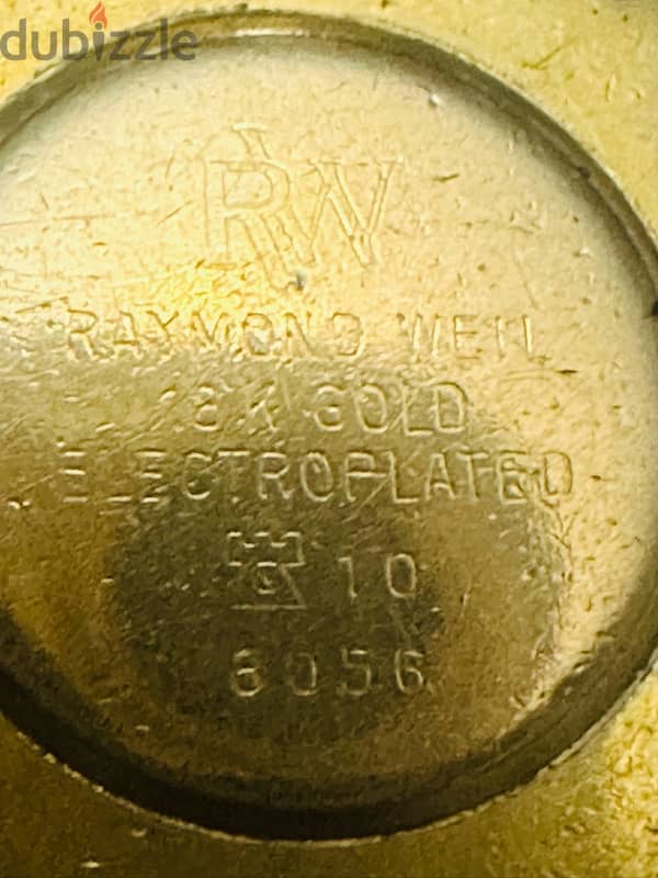 electroplated  rimond weil watch 4