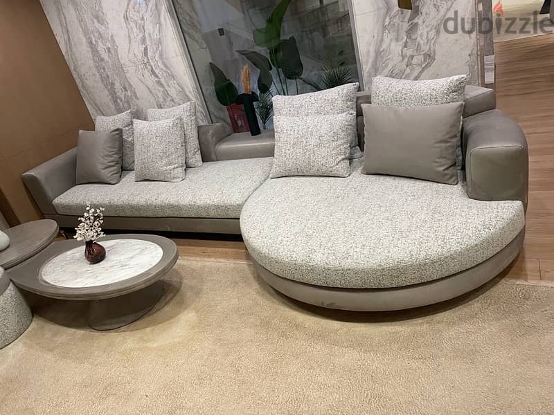 L-shape Sofa from Ash Furniture  ركنة مودرن جديدة - البيع لظروف خاصة 6