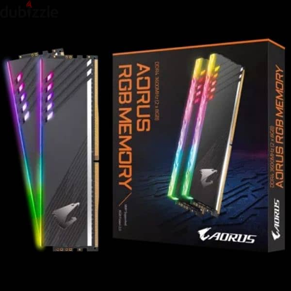 AORUS RGB Memory 32GB ‏(2x8GB)‏ 3600MHz + (2x8GB)3733 MHz 1