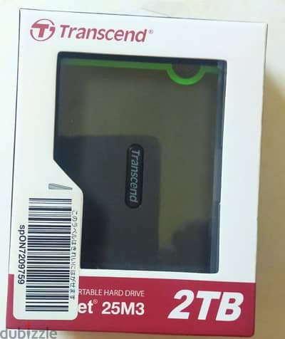 هارد ديسك خارجي جديد لم يستعمل وارد الخارج  Transcend (2 TB) USB.