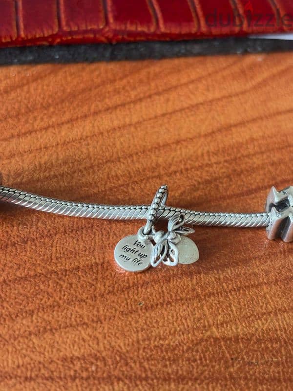 PANDORA Bracelet chain with 3 Charms 3