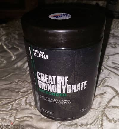 limitless alpha 100% pure creatine monohydrate 300gm