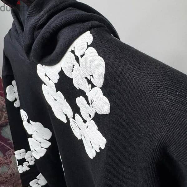 denim tears hoodie (black and white) 1