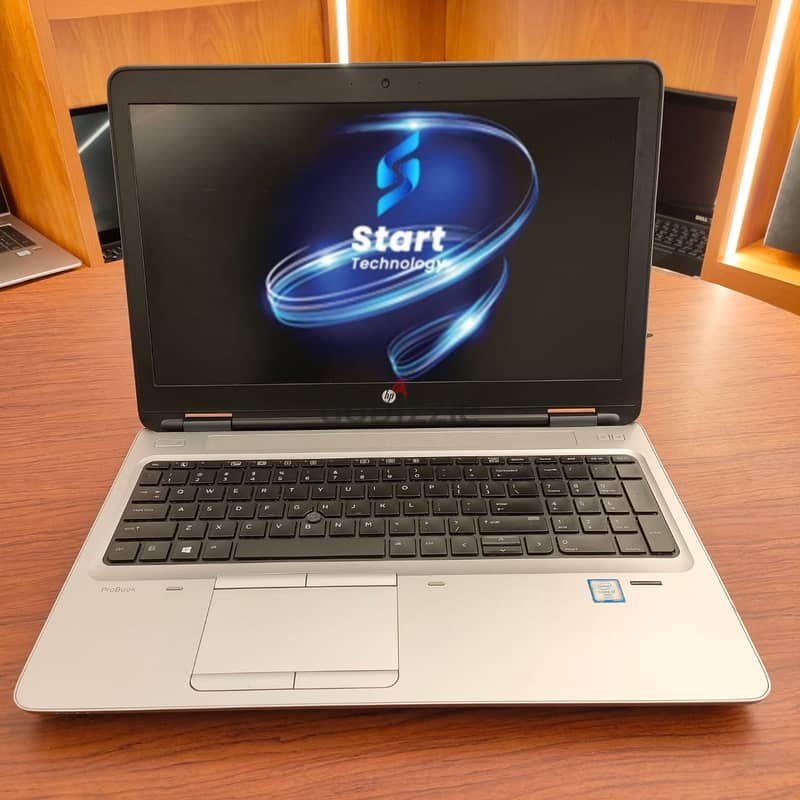 لابتوب hp probook 650g2 جيل سادس وفيجا 2جيجا شاشه15.6بيشيل هاردين 3