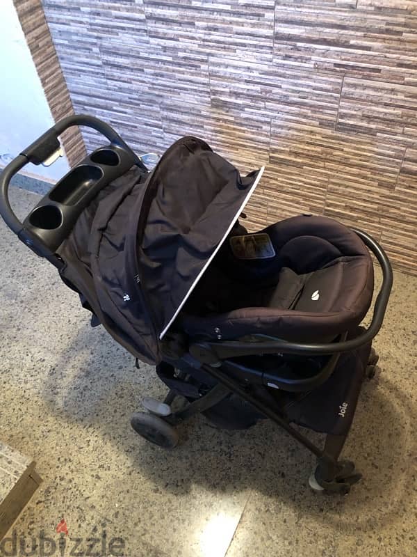 Joie stroller + car seat black 3