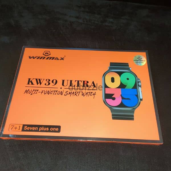 ساعه Kw39. ultra  الاصليه معاها ٧استراب منهم واحد استانلس  والشاحن 1