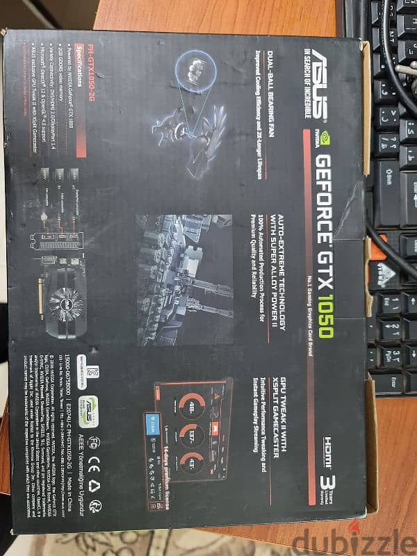 كارت شاشة GTX 1050 2GB ASUS Phoenix Single Fan 4