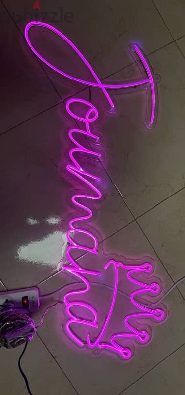 named customised neon sign 1